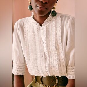 Sezane Norah Blouse Size 34 us size 2